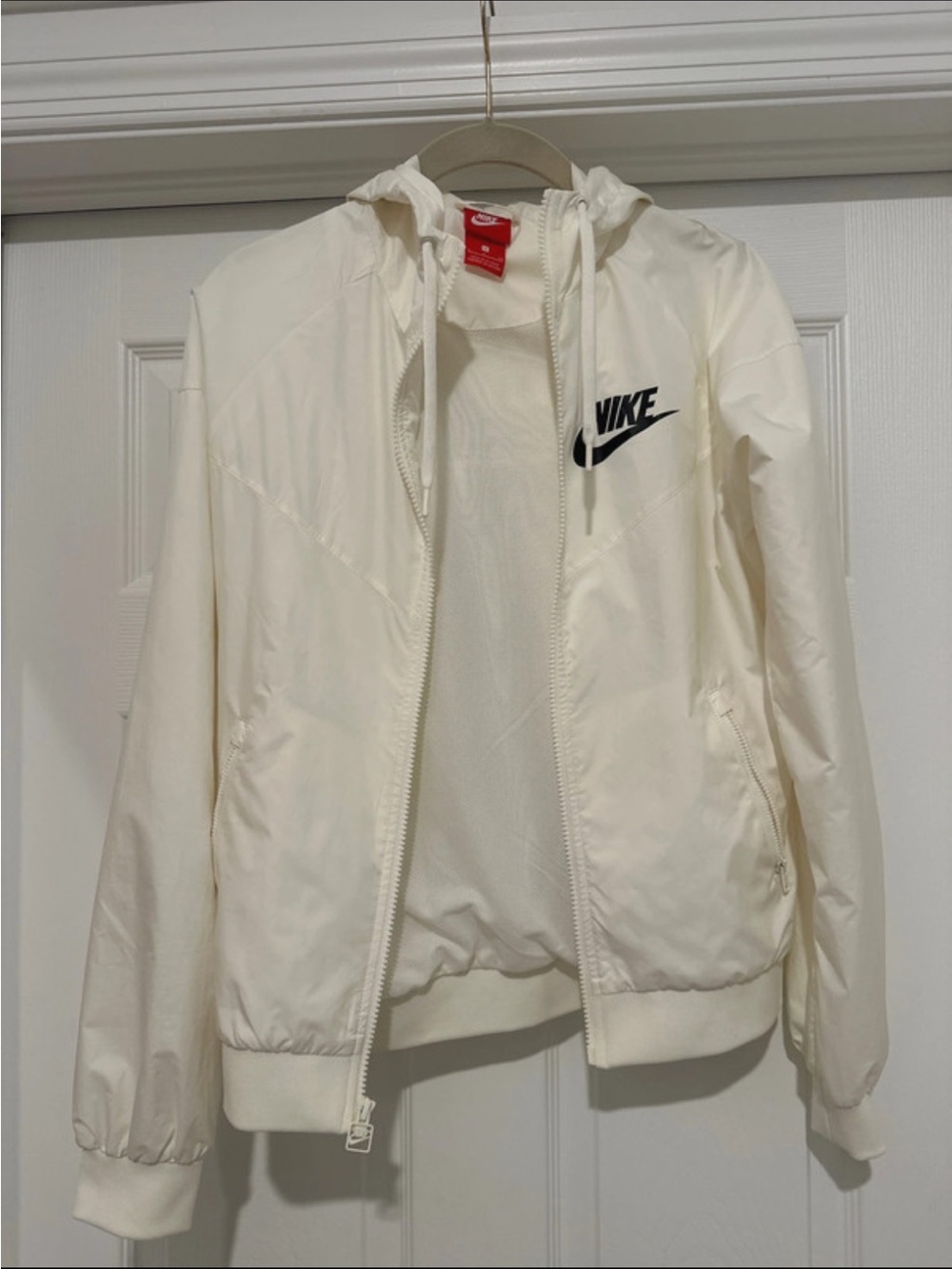Nike cream Windrunner jacket
